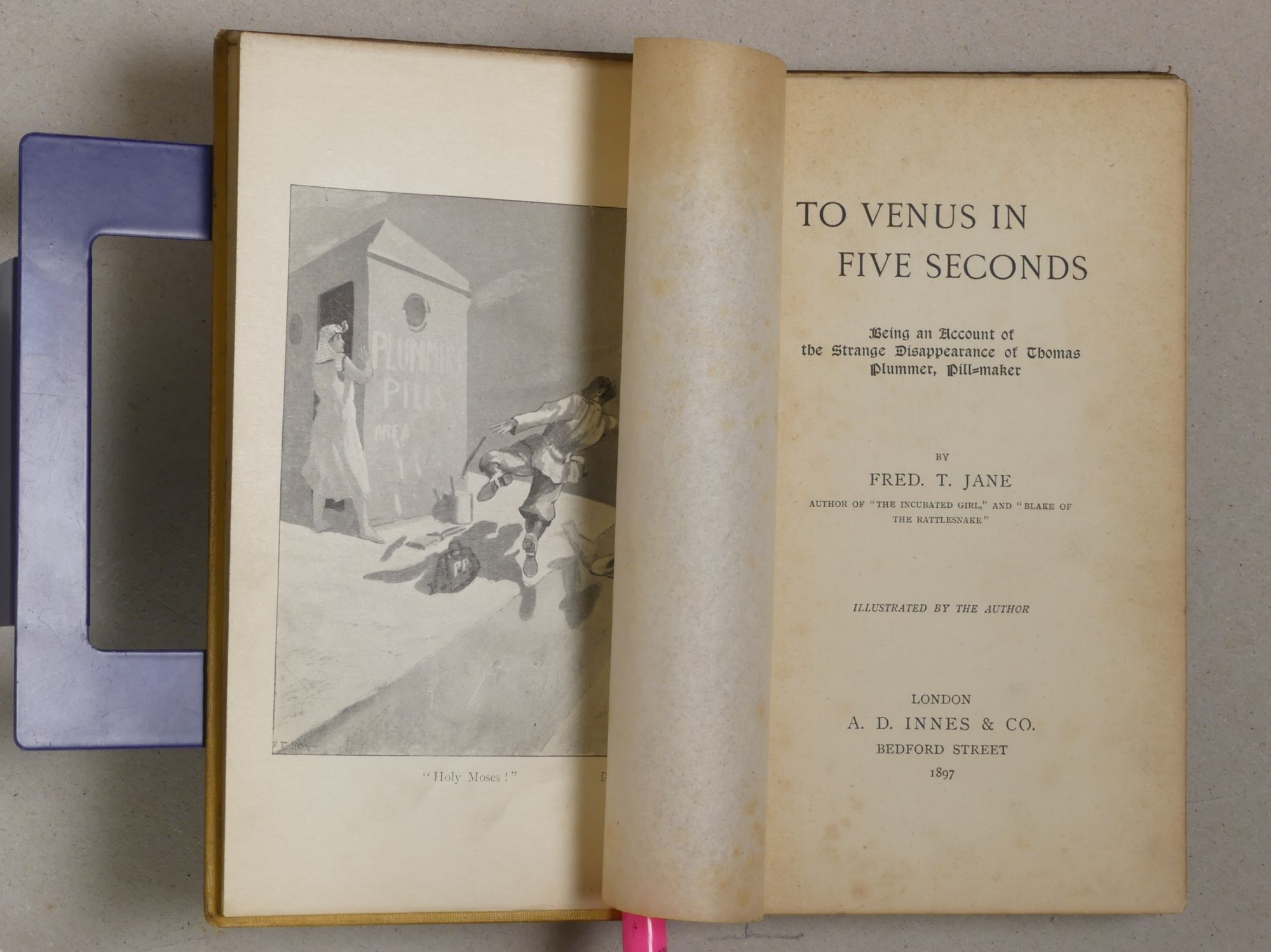 Thomas Plummer To Venus in Five Seconds: Being an Account of the Strange Disappearance ...
