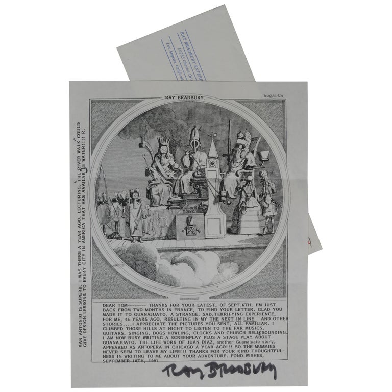 Item No: #362187 Typed Letter, Signed, about Guanajuato. Ray Bradbury.