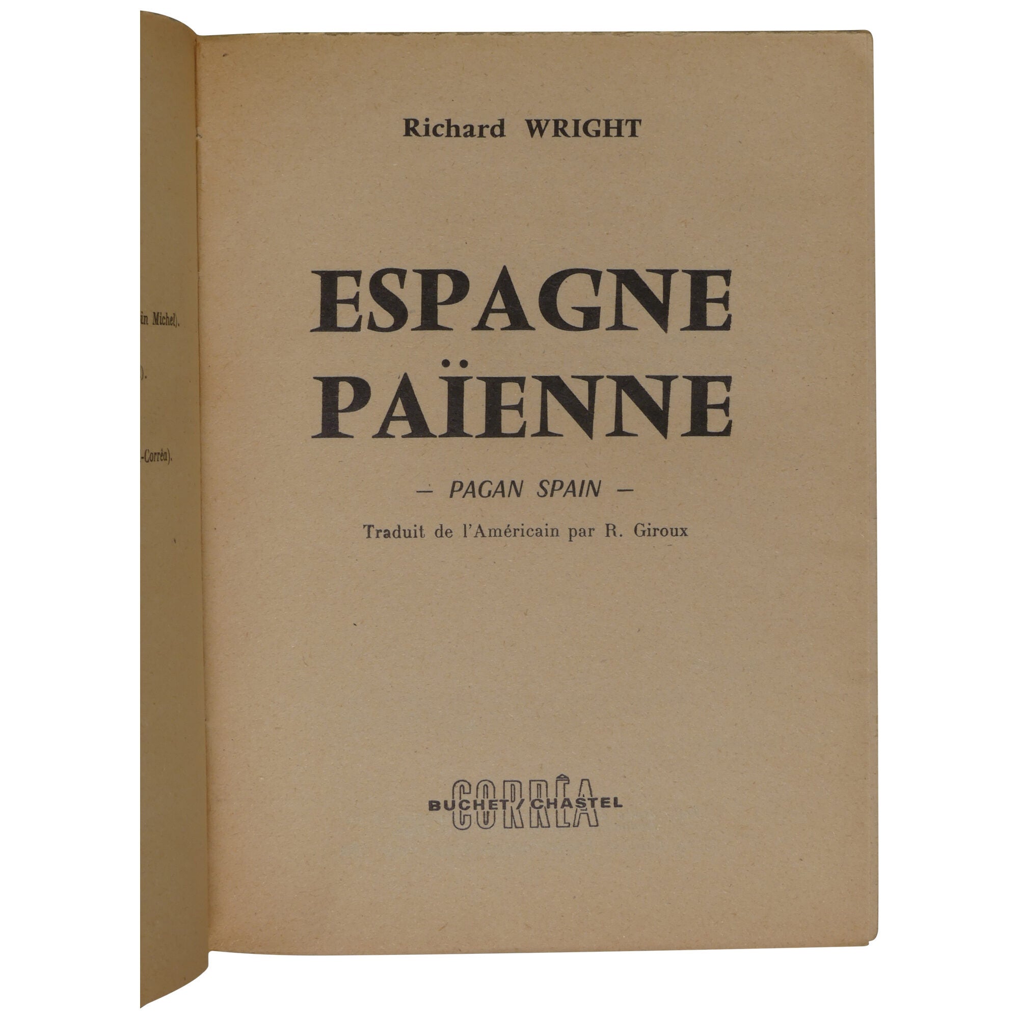 洋書 ANTIQUITES DE L'ESPAGNE Espagne païenne Pagan Spain, in French | Richard Wright | First