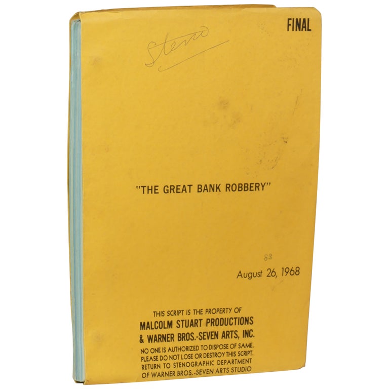 Item No: #362257 The Great Bank Robbery. William Peter Blatty.