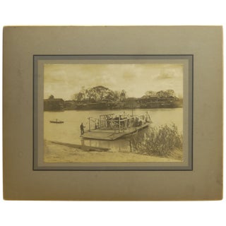 Item No: #362368 Walnut Grove Ferry with the Hotel Aichi Facing the River....