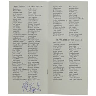 Item No: #362369 Membership Roster 1997: American Academy of Arts and Letters....