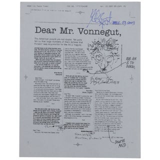 Item No: #362376 "Dear Mr. Vonnegut" from In These Times, May 26, 2003 [Signed...