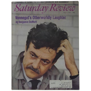 Self-Portrait Drawing on "Vonnegut's Otherworldly Laughter" in Saturday Review, May 1, 1971