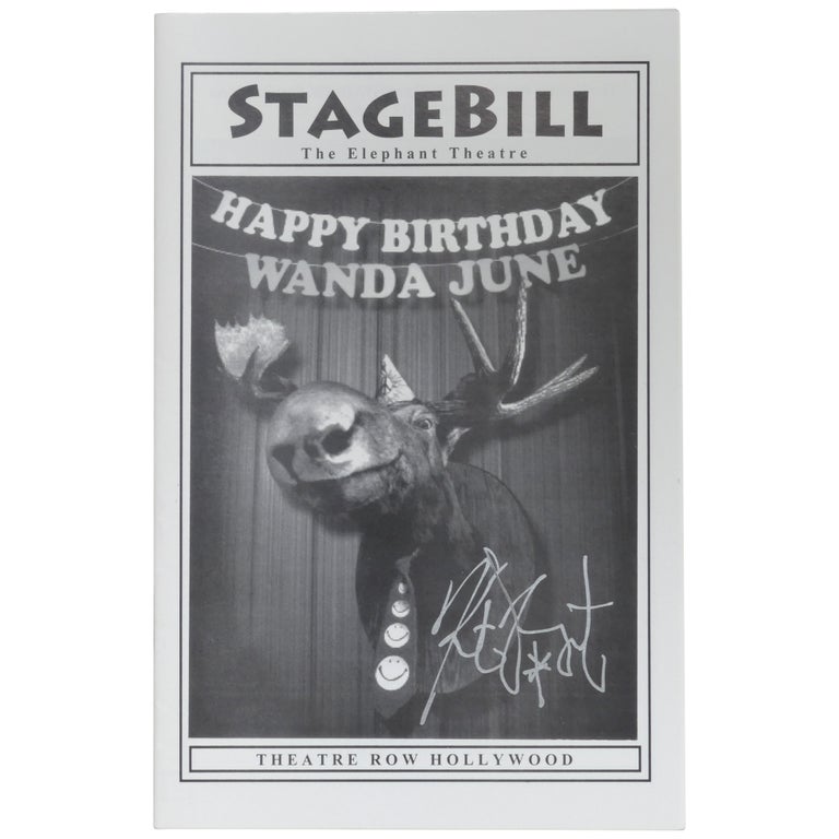 Item No: #362386 Happy Birthday, Wanda June Stagebill. Kurt Vonnegut.