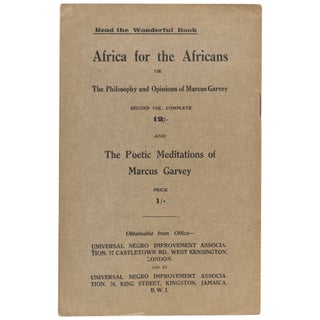 Minutes of proceedings of the speech by the Hon. Marcus Garvey at the Century Theater ... London ... on Sunday, September 2nd, 1928