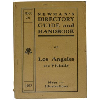 Item No: #362564 Newman's Directory and Guide of Los Angeles and Vicinity: A...