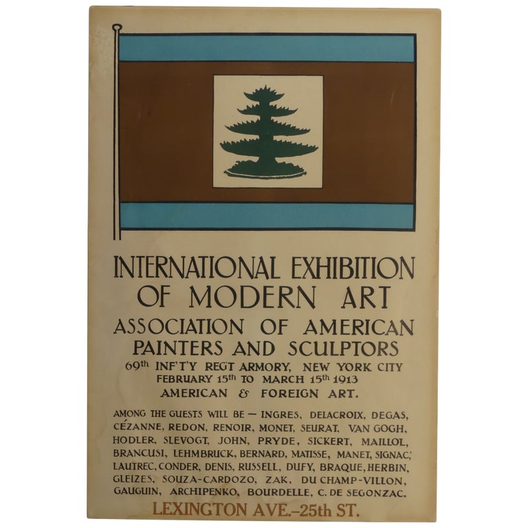 Item No: #362570 [Armory Show Poster] International Exhibition of Modern Art. Arthur B. Davies, designer.