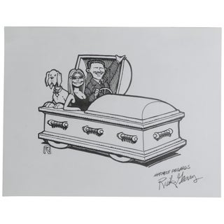 Item No: #362603 [Coffin Car Original Illustration]. Rick Geary