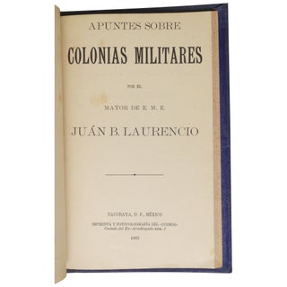 [Mexican Military in the 19th Century: Two Bound Volumes of Scarce Pamphlets]