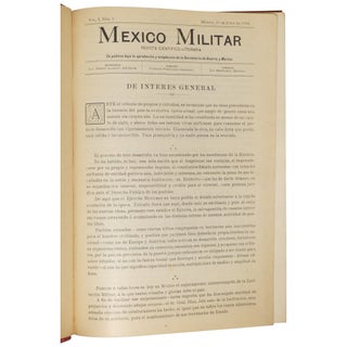 Item No: #362614 México Militar: Revista Cientifico-Literaria [Vols. I and II