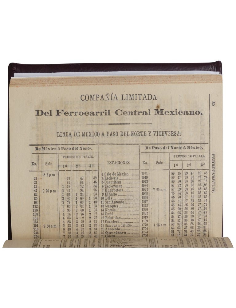 Nueva guia del viajero en México para 1886 arreglada por Ireneo Paz. El libro de oro para los hombres de negocios, con las noticias y datos más interesantes al viajero