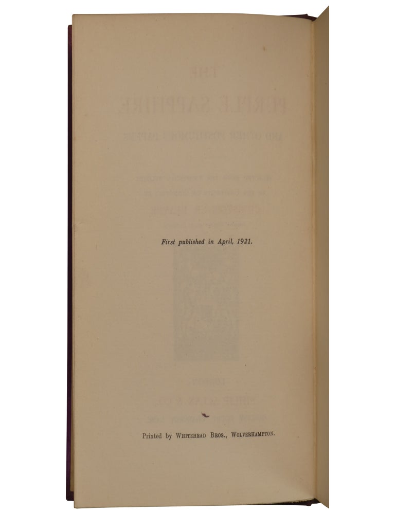 The Purple Sapphire and Other Posthumous Papers Selected from the Unofficial Records of the University of Cosmopoli
