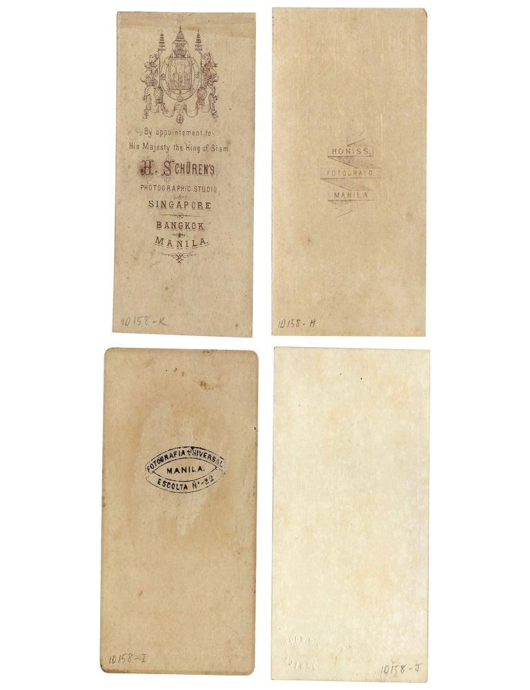 Collection of CDVs from the Earliest Commercial Photographers in the Philippines