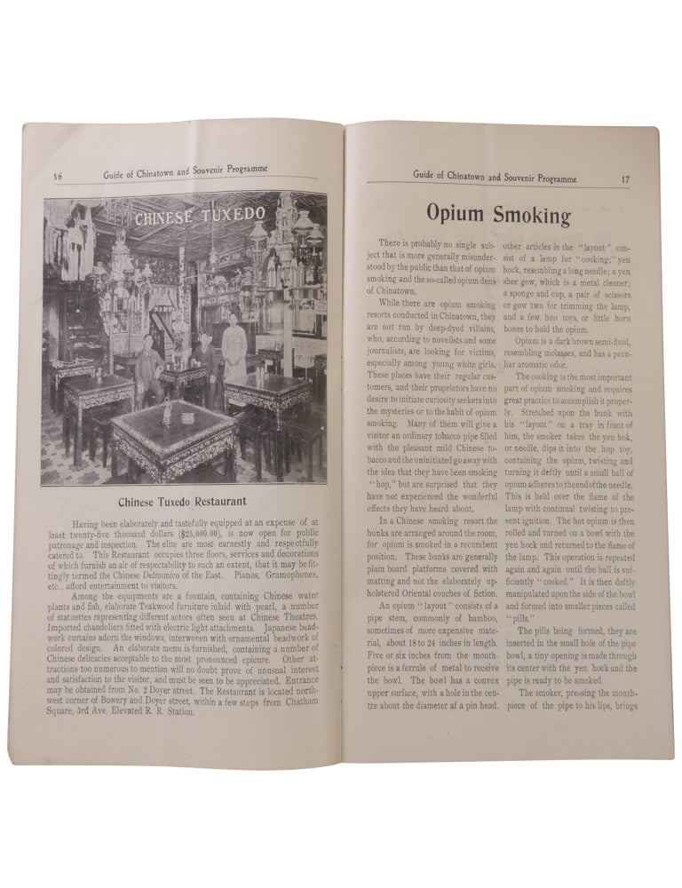 Guide of Chinatown and Souvenir Program