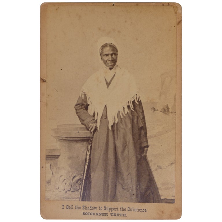 Item No: #362740 Cabinet Card Portrait of Sojourner Truth. Sojourner Truth, Corydon C. Randall, photographer.