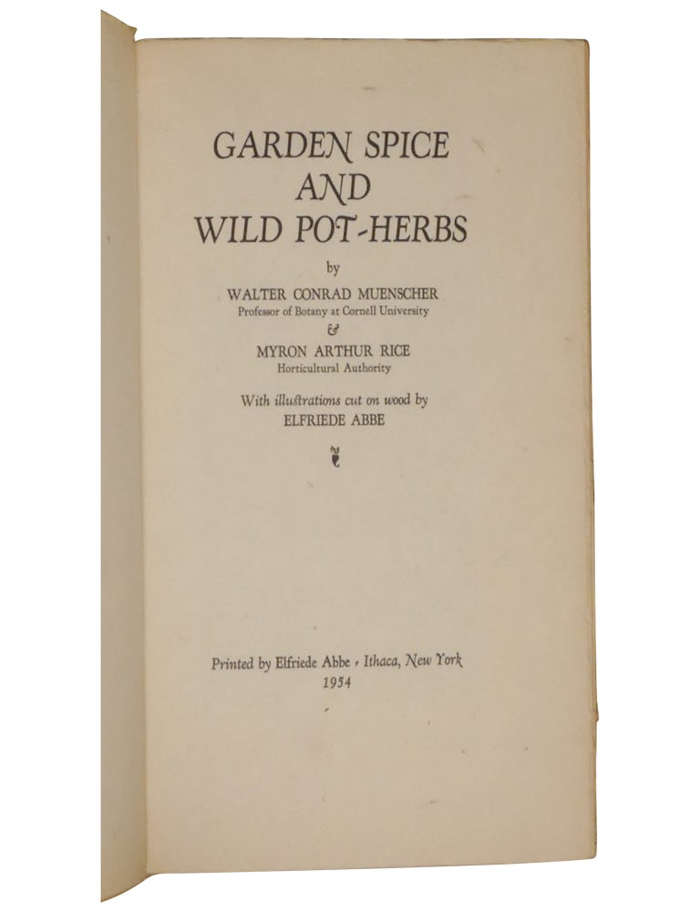 Garden Spice and Wild Pot-Herbs