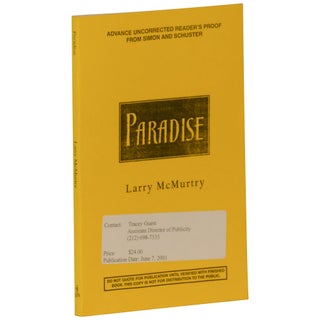 Item No: #362806 Paradise [Proof]. Larry McMurtry