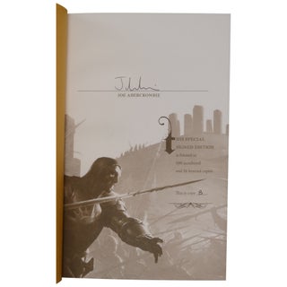 Red Country / The Heroes / Best Served Cold [Signed, Matching Numbers]