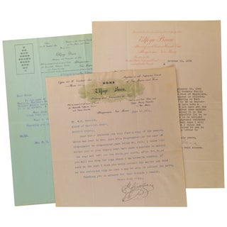 Item No: #362818 Three Typed Letters Signed (TLS). Elfego Baca