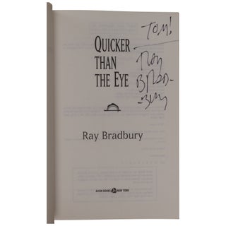 Item No: #362842 Quicker Than the Eye [ARC]. Ray Bradbury