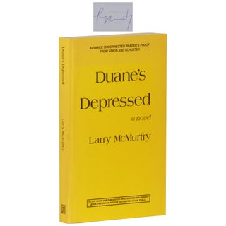 Item No: #362894 Duane's Depressed [Proof]. Larry McMurtry