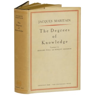 Item No: #362921 The Degrees of Knowledge. Jacques Maritain