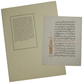 Specimens of Oriental Mss and Printing
