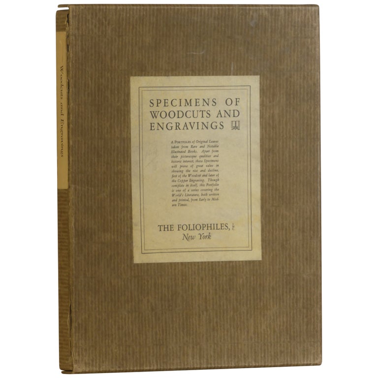 Item No: #362938 Specimens of Woodcuts and Engravings: A Portfolio of Original Leaves Taken from Rare and Notable Illustrated Books. G. M. L. Brown.