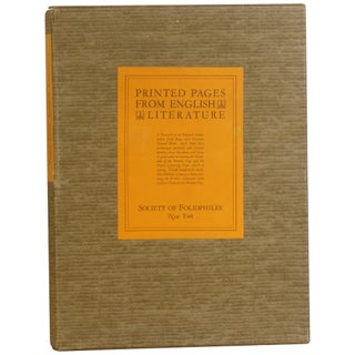 Item No: #362940 Printed Pages from English Literature. G. M. L. Brown