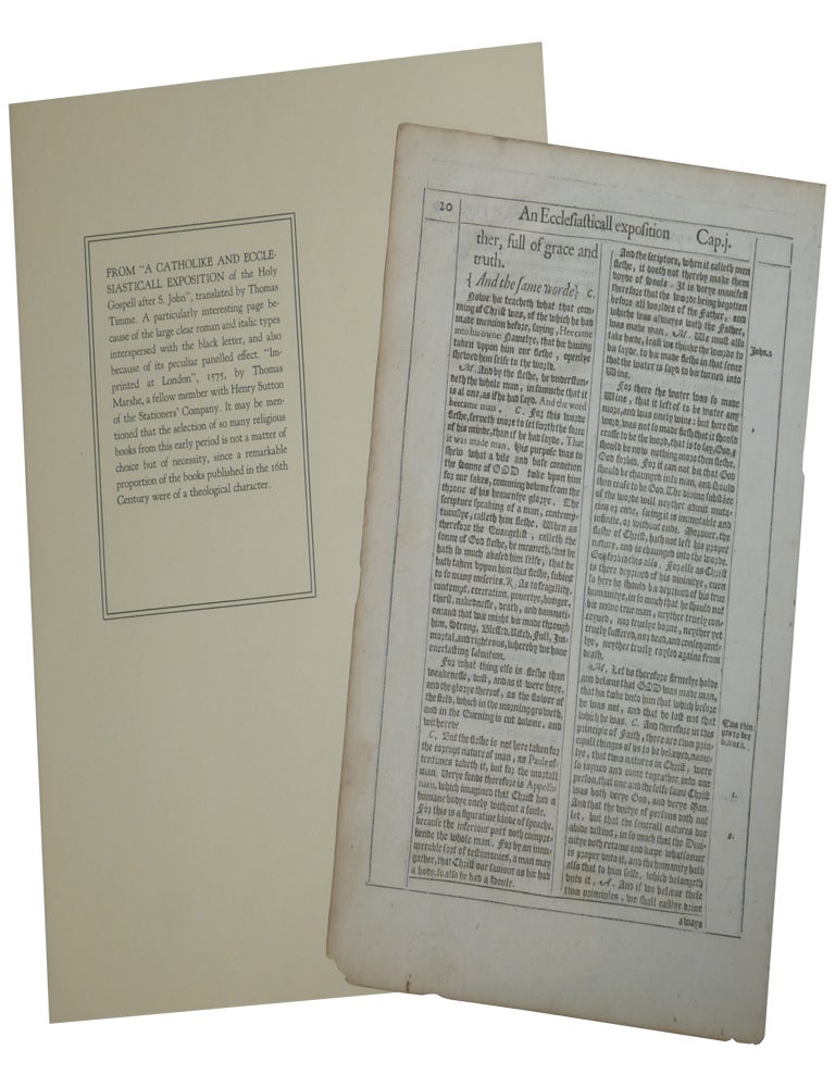 Printed Pages from English Literature