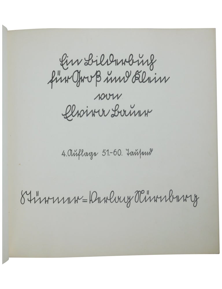 Trau keinem Fuchs auf grüner Heid und keinem Jud bei seinem Eid! (cover title) / Ein Bilderbuch für Groß und Klein (title page)