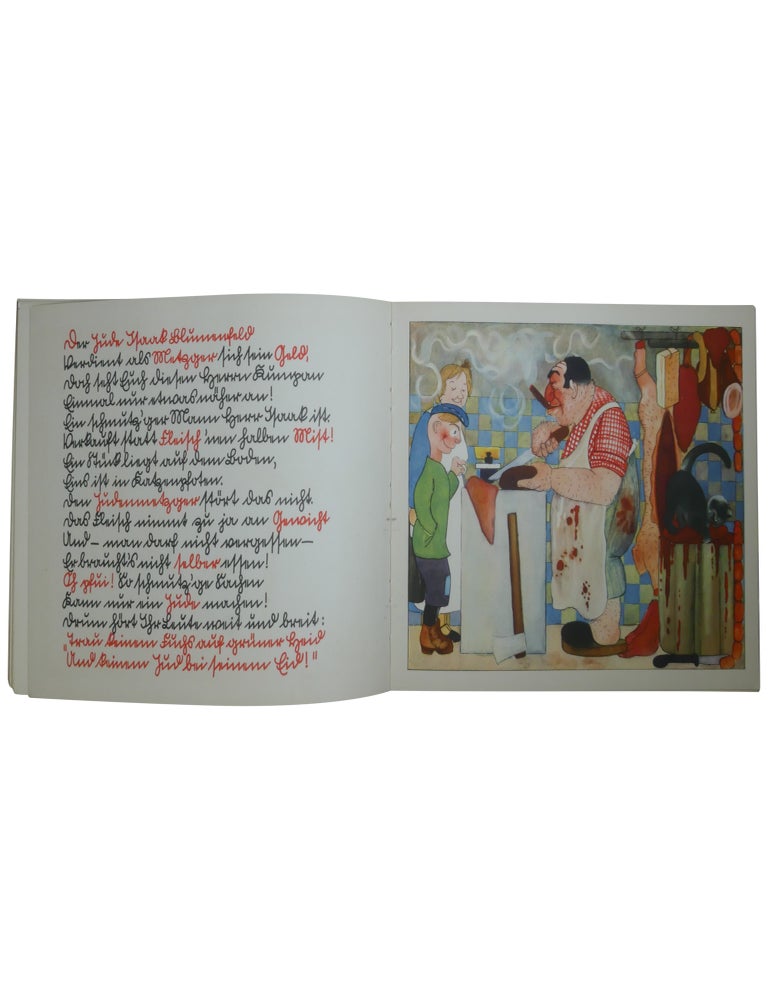 Trau keinem Fuchs auf grüner Heid und keinem Jud bei seinem Eid! (cover title) / Ein Bilderbuch für Groß und Klein (title page)