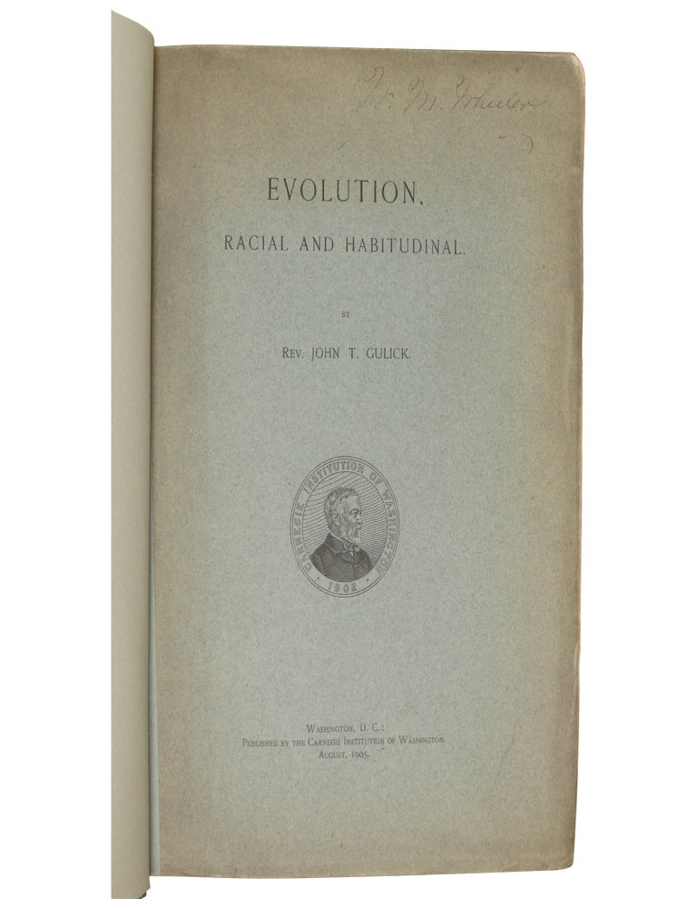 Evolution, Racial and Habitudinal