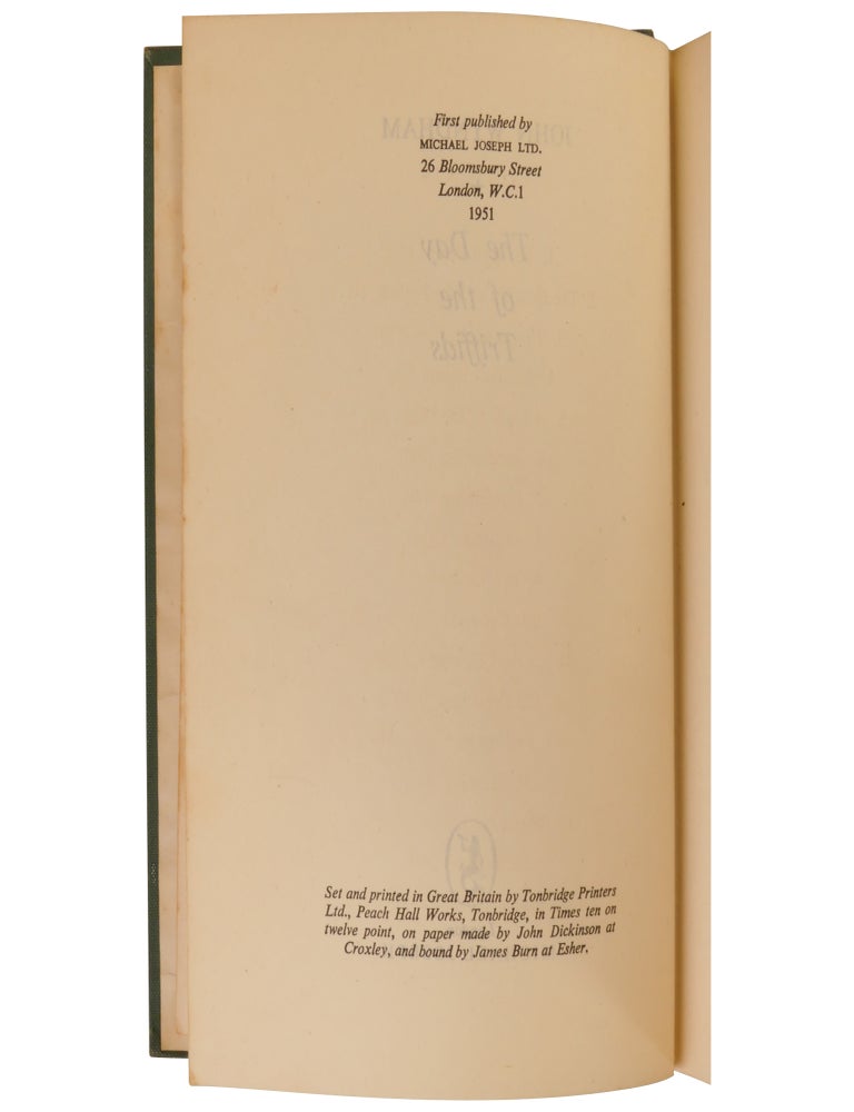 The Day of the Triffids | John Wyndham | First Edition
