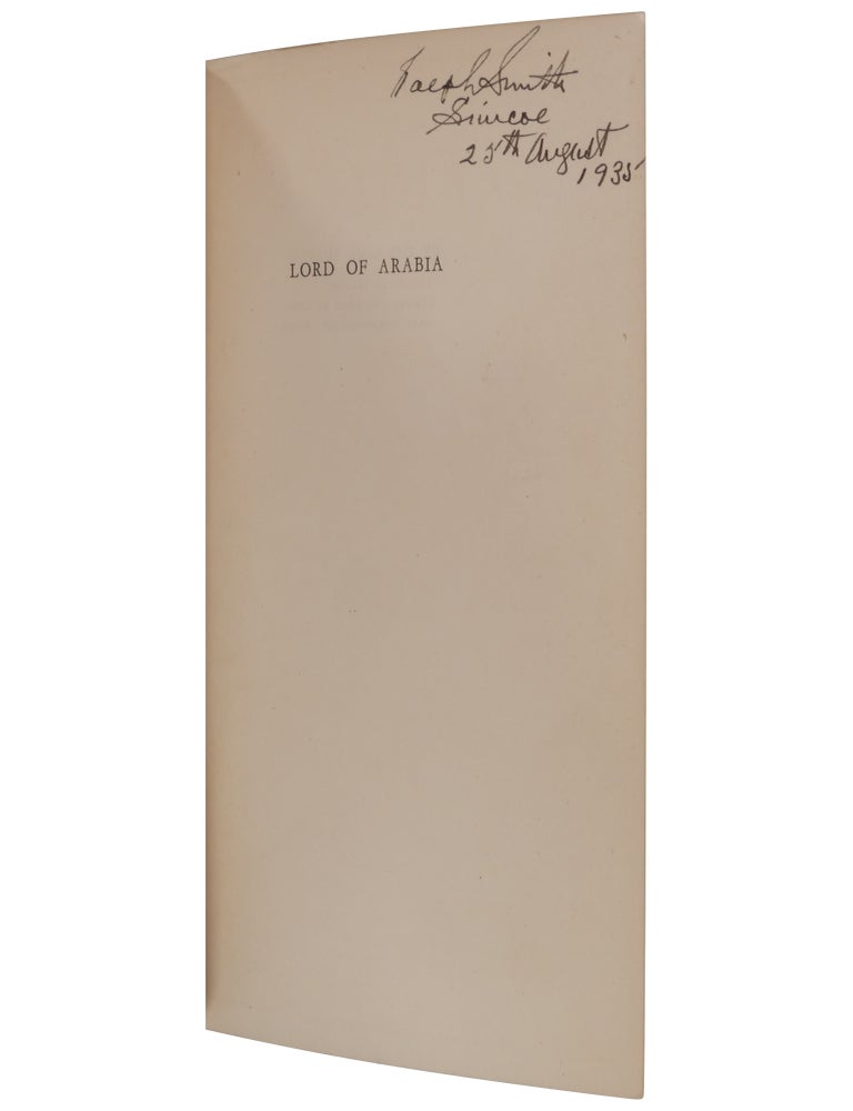 Lord of Arabia, Ibn Saud: An Intimate Study of a King