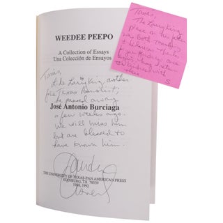 Item No: #363232 Weedee Peepo: A collection of essays/Una colección de ensayos....