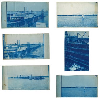 Item No: #363360 Five Cyanotypes Views of Lake Worth and the Royal Poinciana...