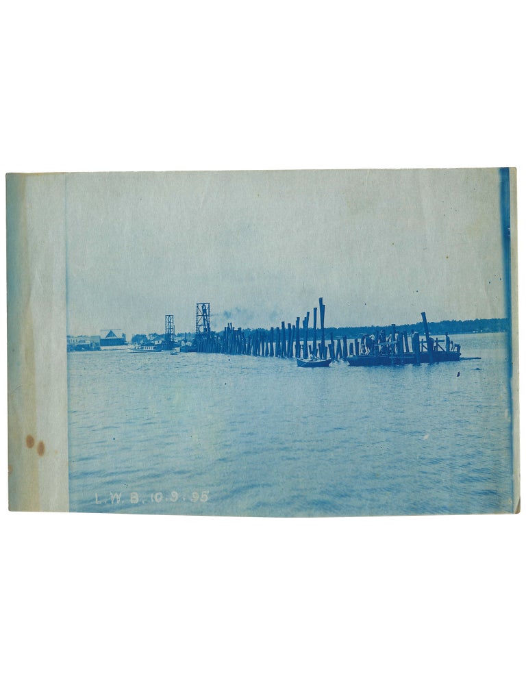 Five Cyanotypes Views of Lake Worth and the Royal Poinciana Hotel in Palm Beach, Florida, 1895