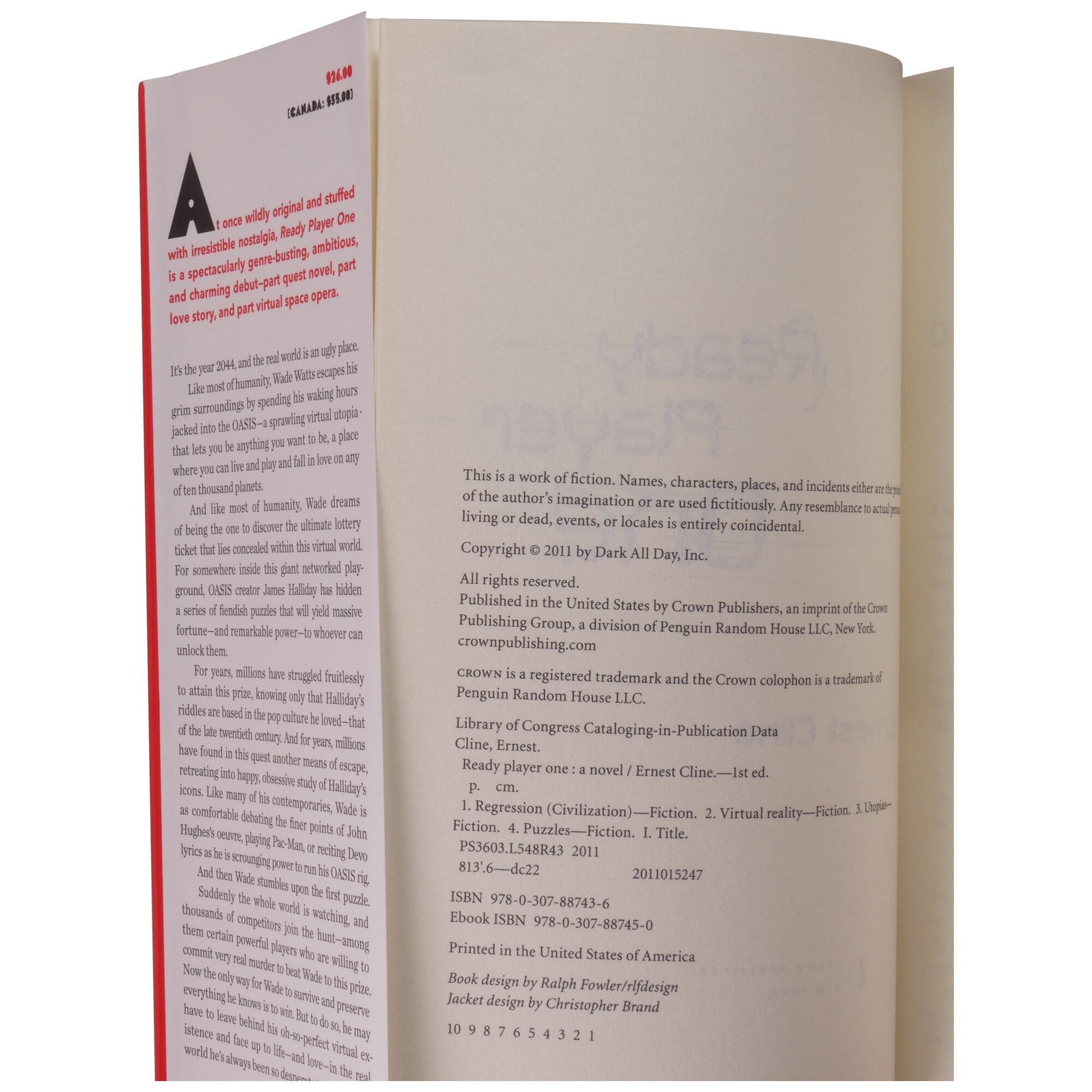 Ready Player One Signed | Ernest Cline | First Edition
