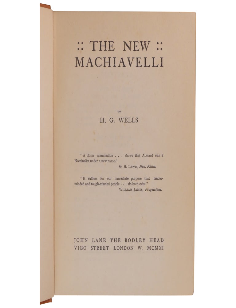 The New Machiavelli