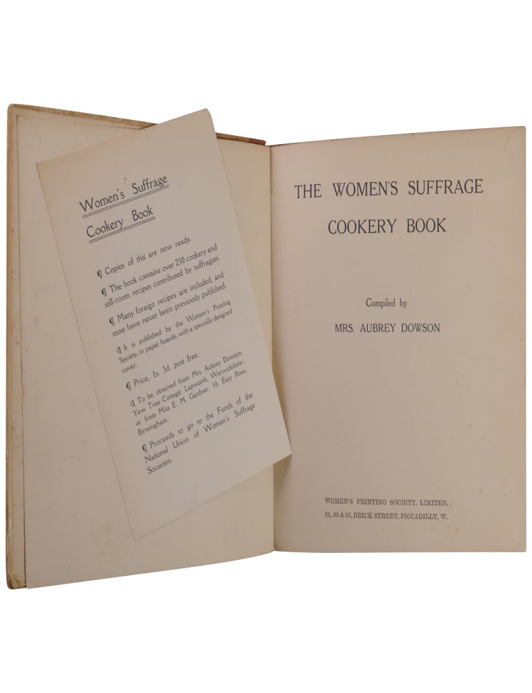 The Women's Suffrage Cookery Book