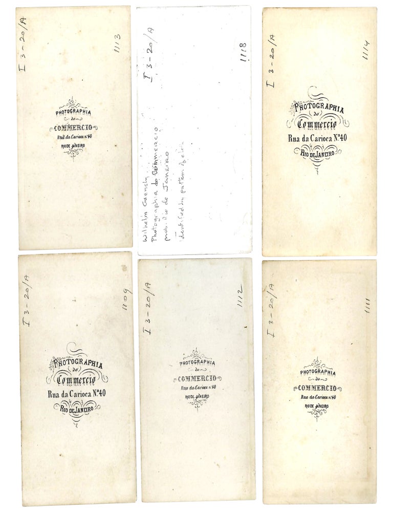 Collection of Six CDVs of Afro-Brazilians by an Early Commercial Photographer in Brazil