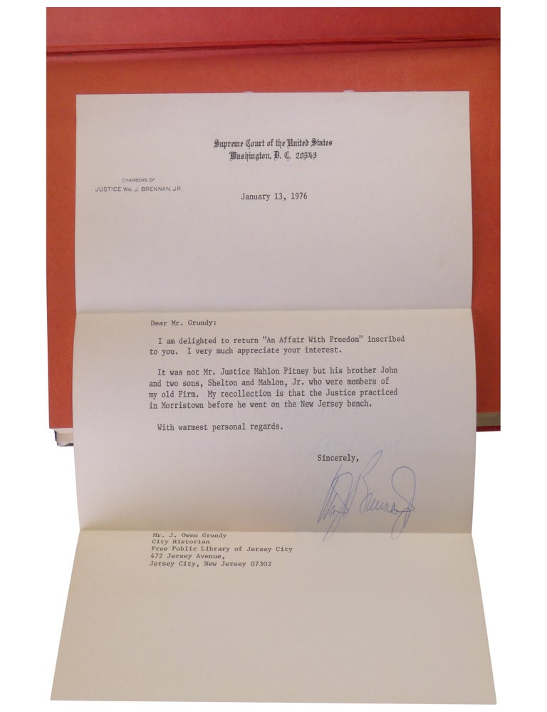 An Affair with Freedom: A Collection of His Opinions and Speeches Drawn from His First Decade as a United States Supreme Court Justice