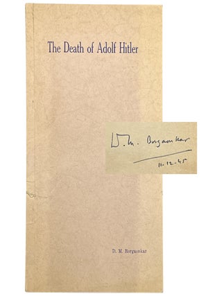 Item No: #363713 May-Day 1945 or The Death of Adolf Hitler (A Play in One Act)....