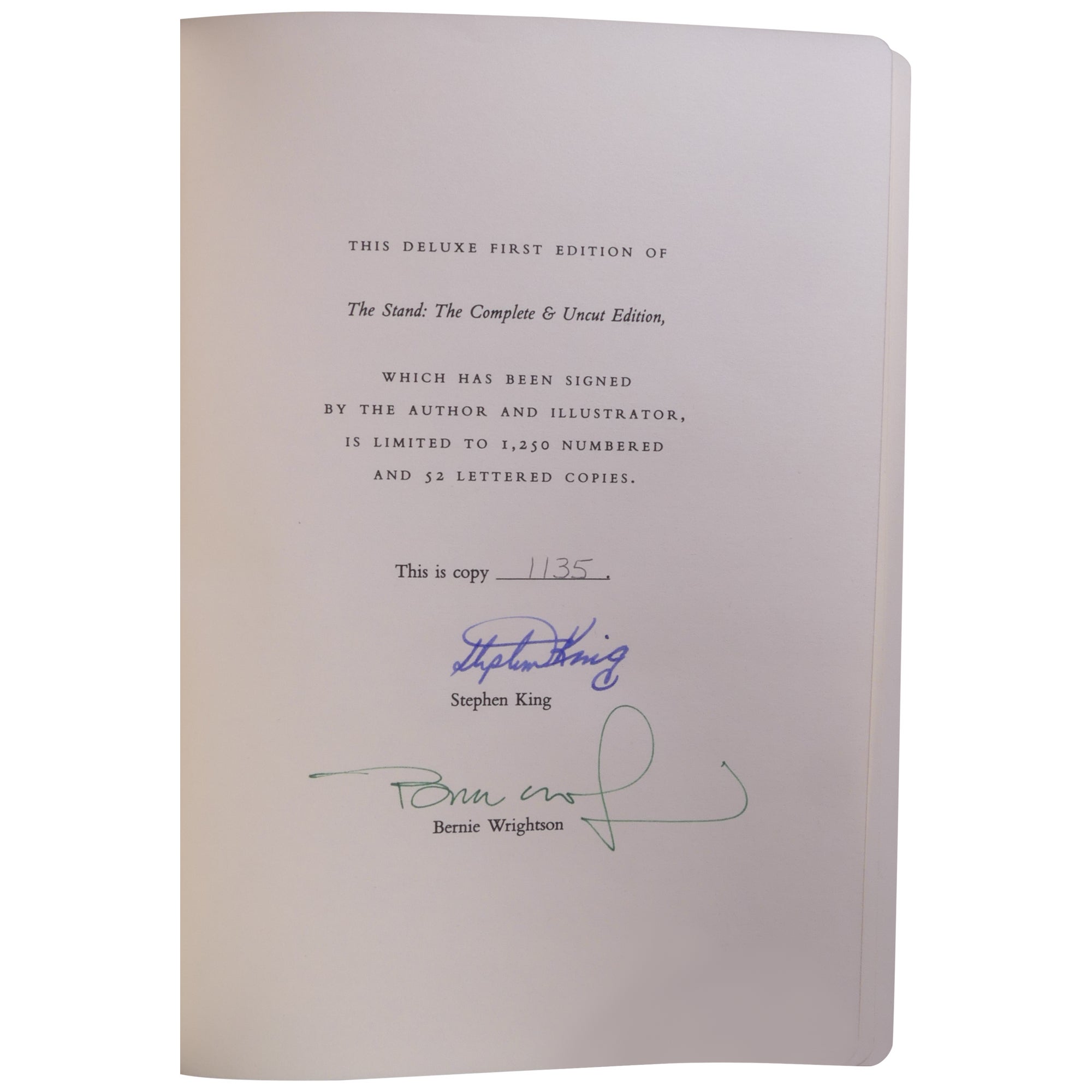 Stand Signed The Stand: The Complete and Uncut Edition Coffin Signed Limited ...