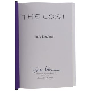 Item No: #363733 The Lost [Signed, Limited]. Jack Ketchum, Dallas Mayr