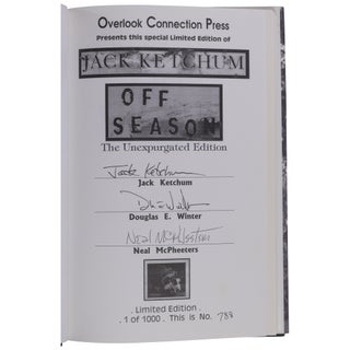Item No: #363734 Off Season: The Unexpurgated Edition [Signed, Numbered]. Jack...