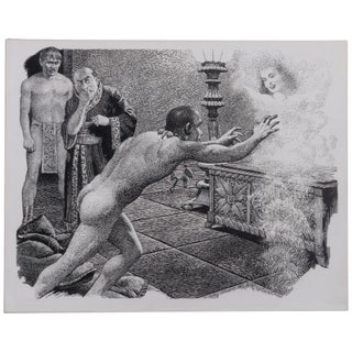 Item No: #363771 Original Drawing for L. Sprague de Camp’s The Hungry...