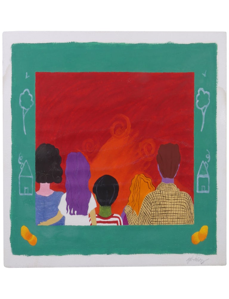Original Artwork for "Everybody in Our Family Has Different Hair" from Sandra Cisneros's Hairs / Pelitos